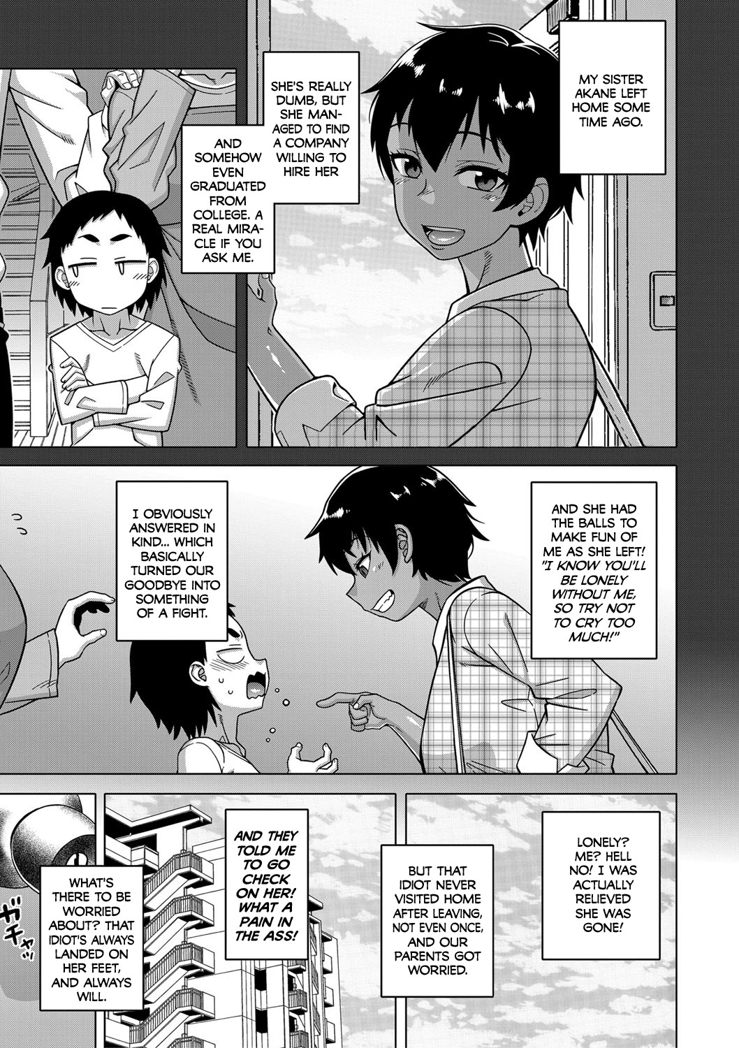 Hentai Manga Comic-My Stupid Older Sister Who's Just a Bit Hot Because Of Her Large Breasts-Chapter 5-1